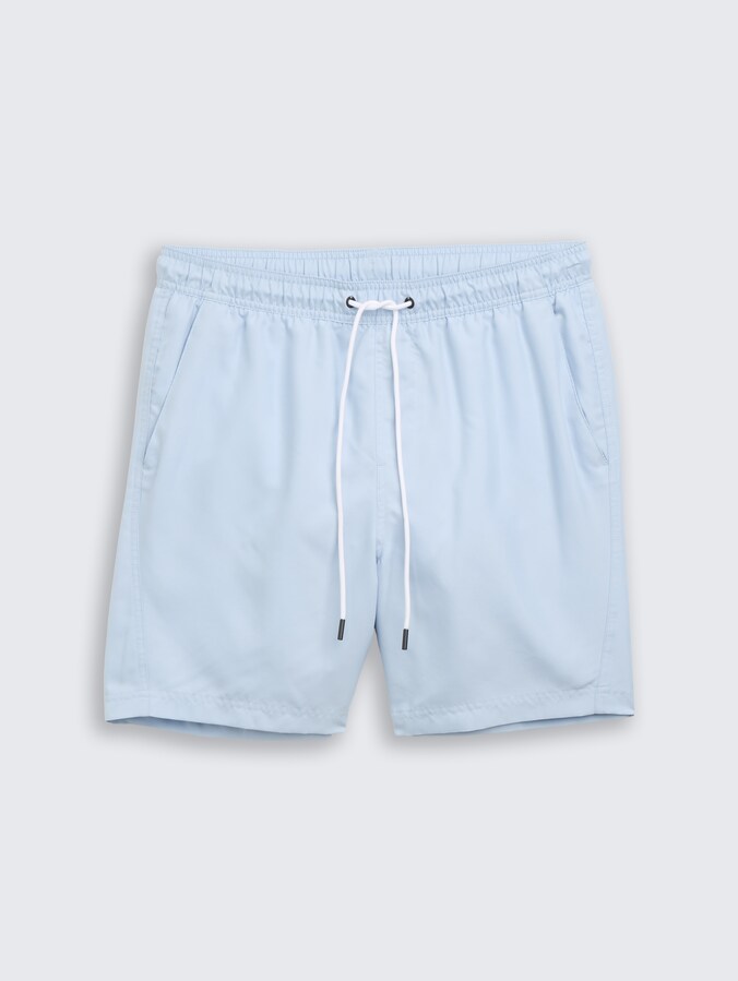 Basic Badeshorts von Denim Male, smart light blue