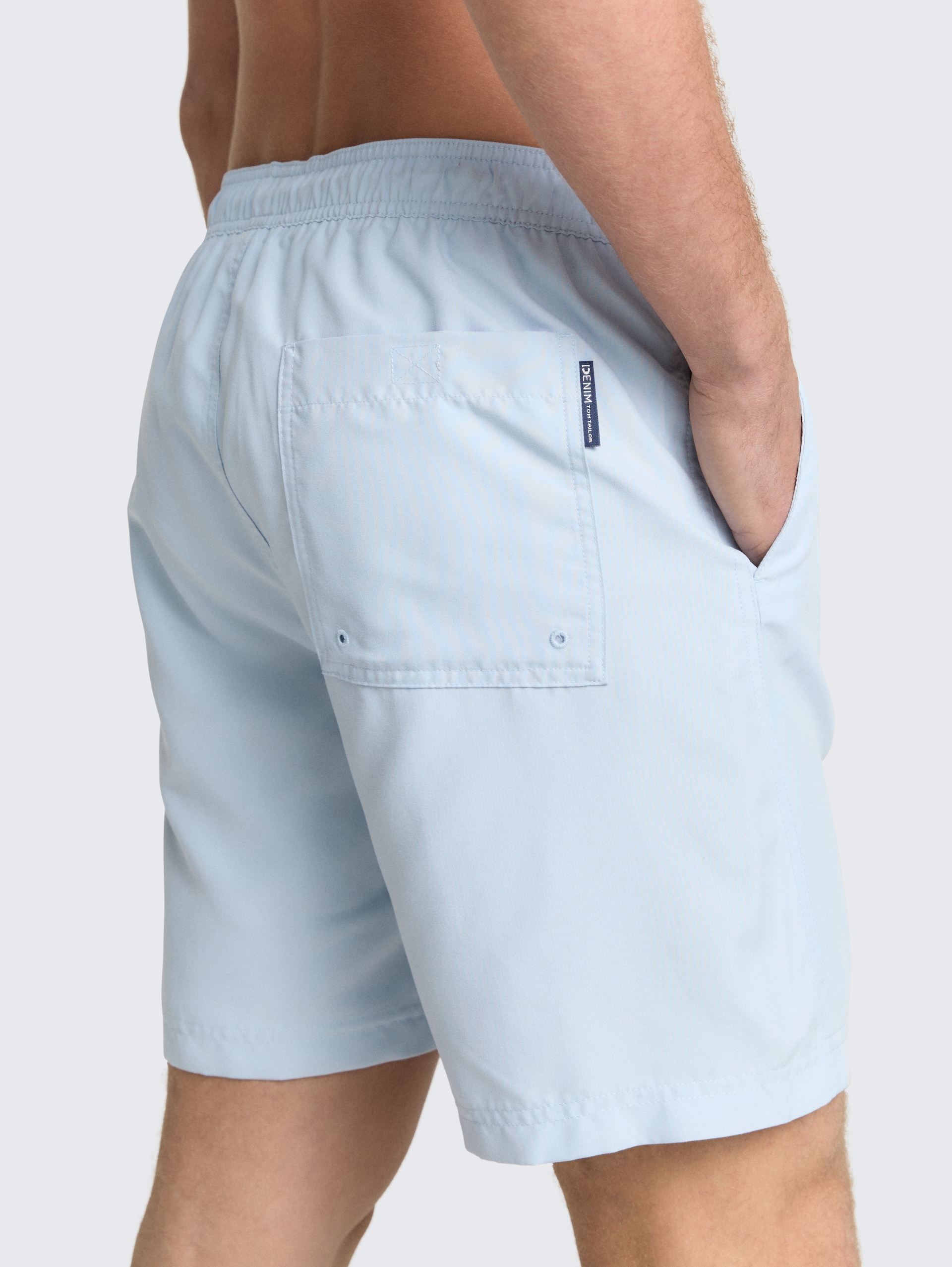 Basic Badeshorts - smart light blue - Detail-Model-Ansicht