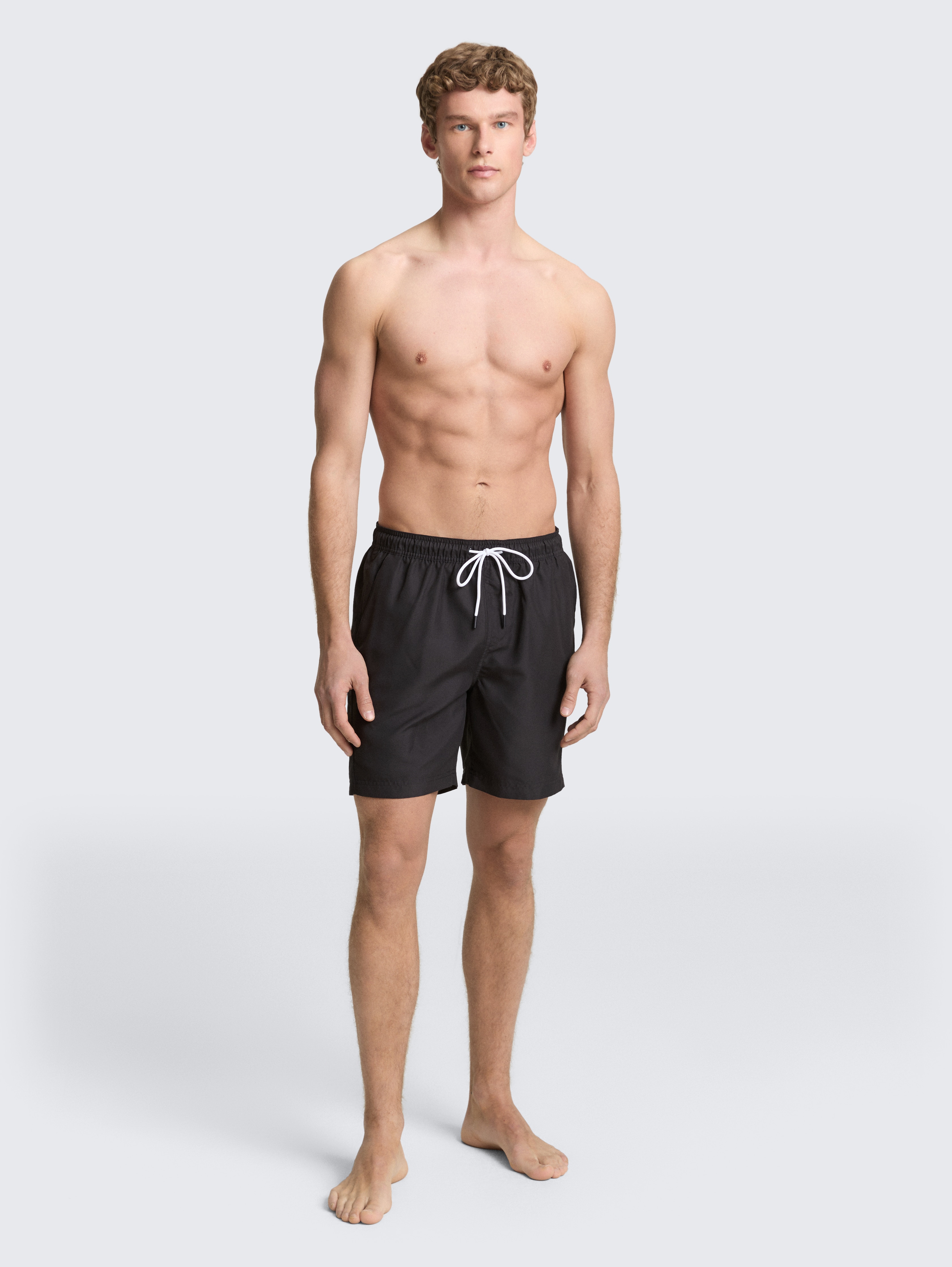 Basic Badeshorts von Denim Male, Black