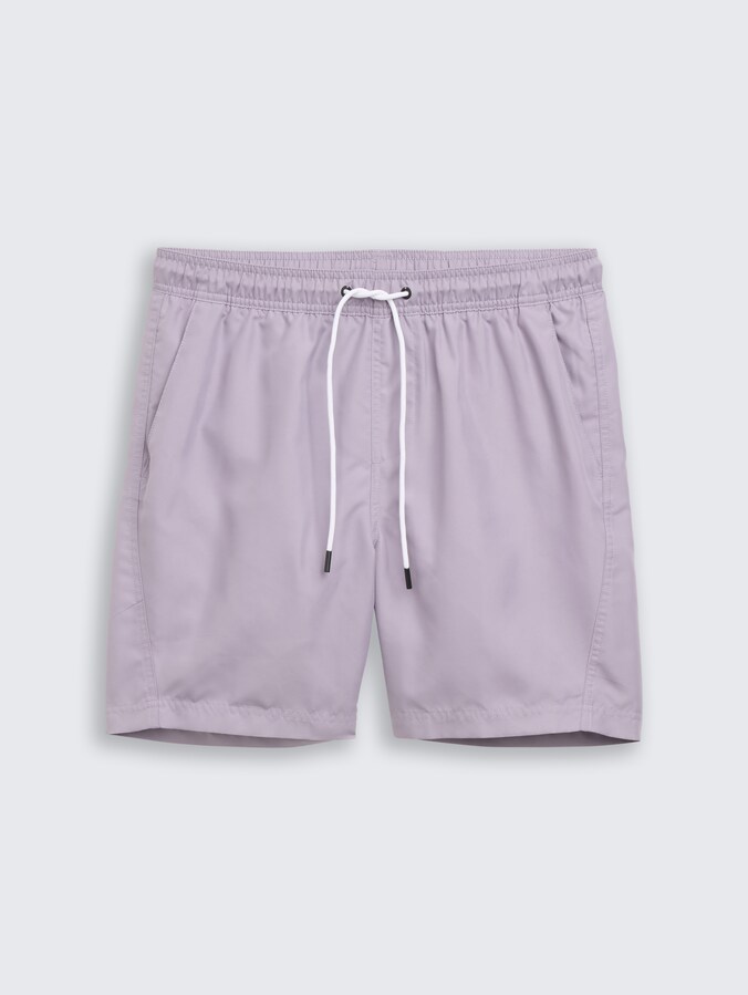 Basic Badeshorts von Denim Male, soft lilac grey