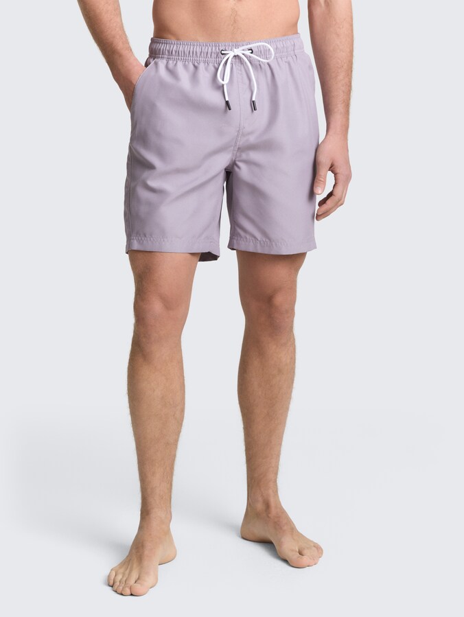 Basic Badeshorts von Denim Male, soft lilac grey