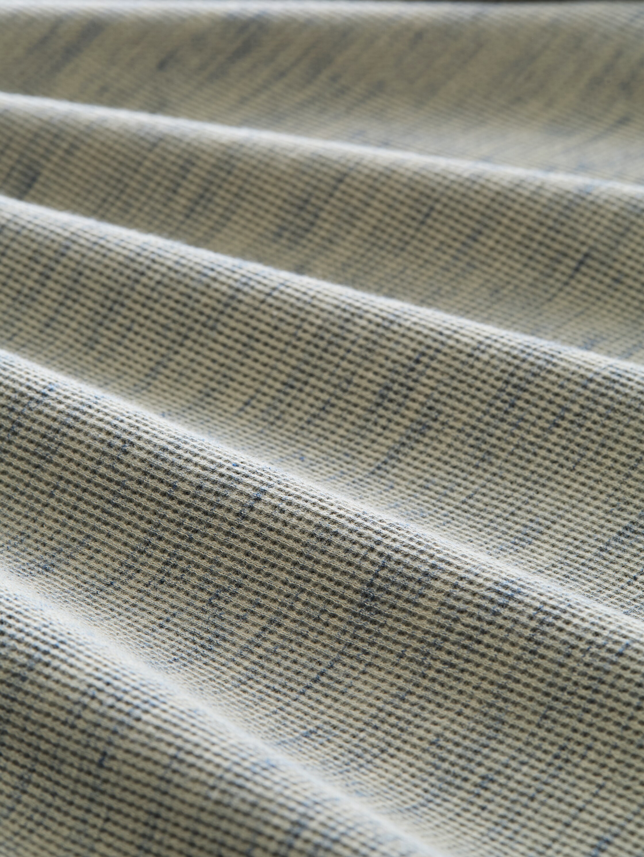 Henley T-shirt in gemêleerde look - olive_grey_waffle_inject - 