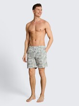Badeshorts mit Muster - sea spray stripy palm print - Model-Vorderansicht