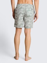 Badeshorts mit Muster - sea spray stripy palm print - Auschnitt Model-Rückansicht