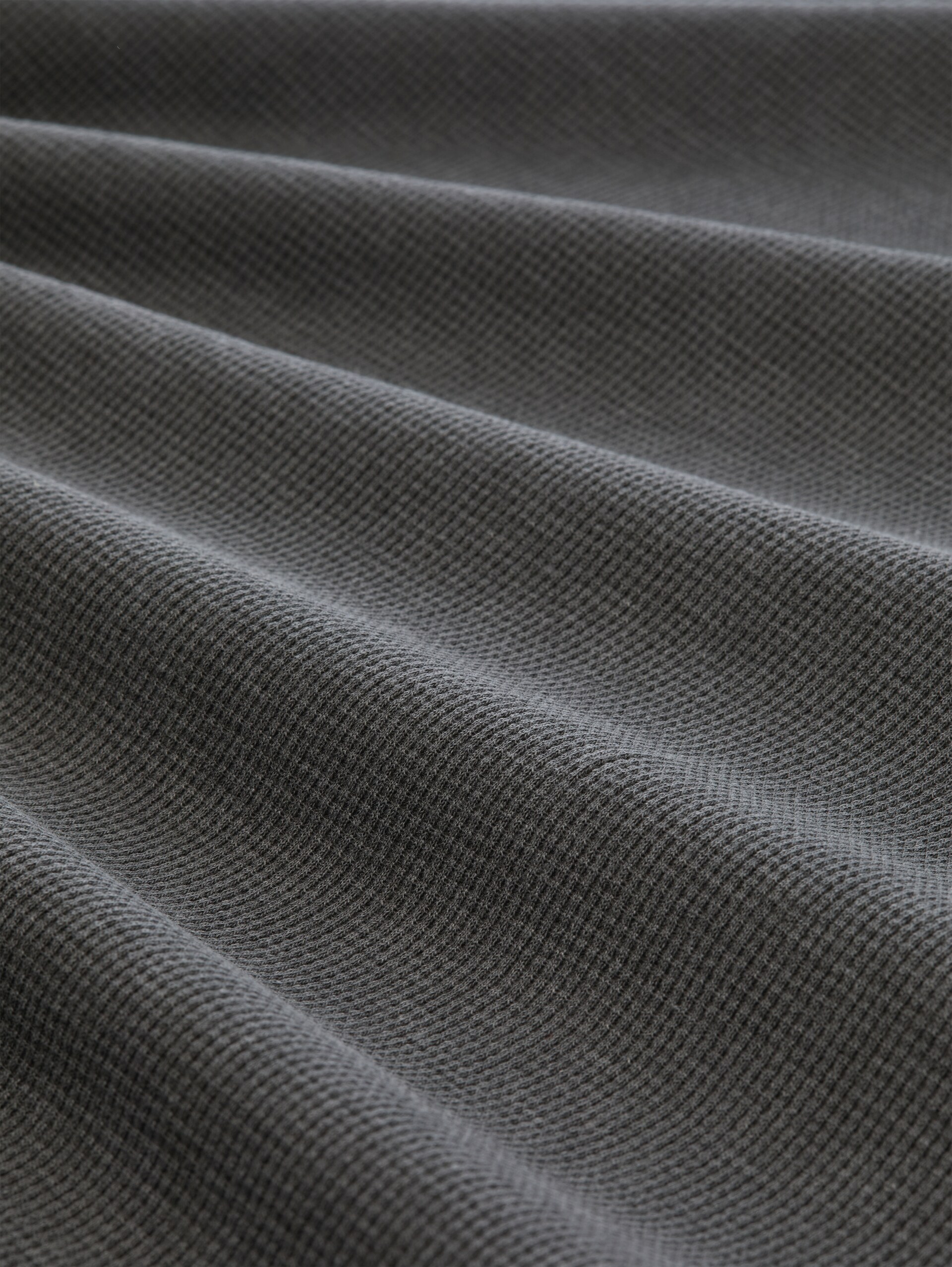 Henley T-shirt with breast pocket - Tarmac Grey - Material view