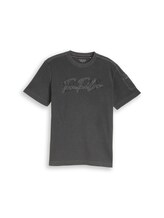 Nicht ausgewählt, T-Shirt mit Waffelstruktur von Tom Tailor, schwarz