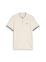 Not Selected, Polo shirt with stand-up collar by , brown