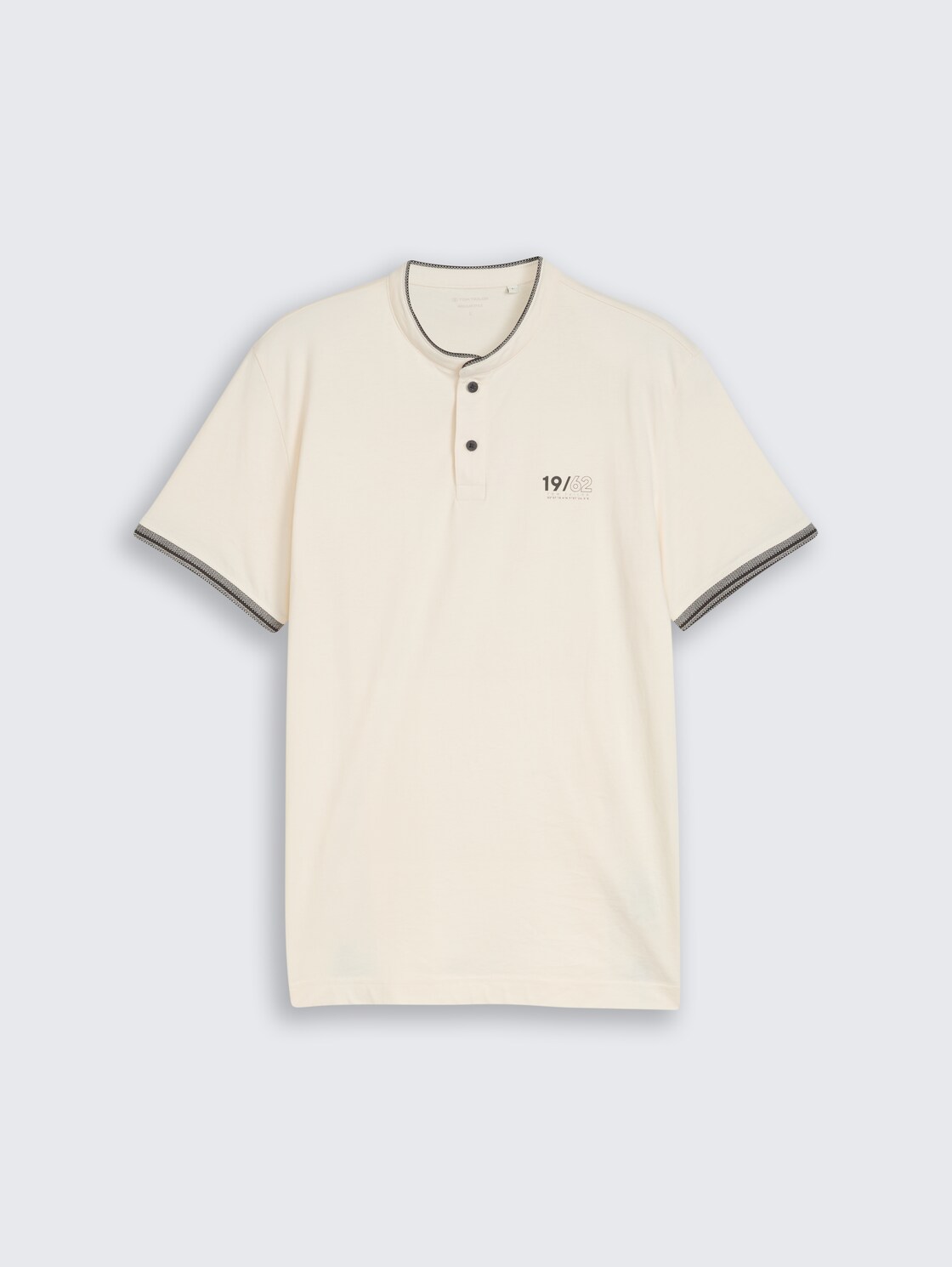 Poloshirt mit Stehkragen - Gardenia White