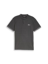 Selected, Polo shirt with stand-up collar by Tom Tailor, black