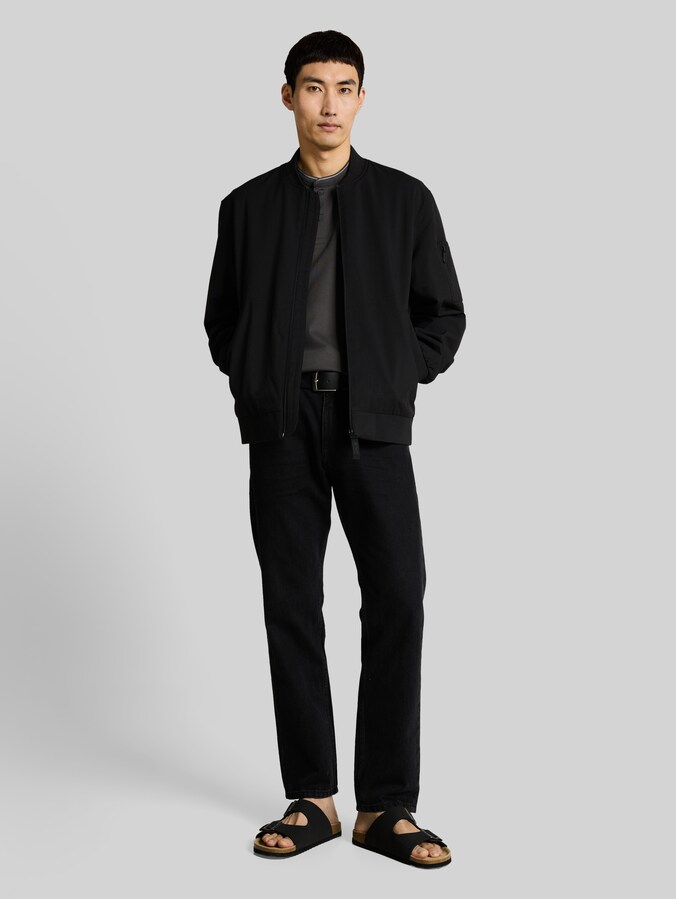 Poloshirt met opstaande kraag door Men, Tarmac Grey