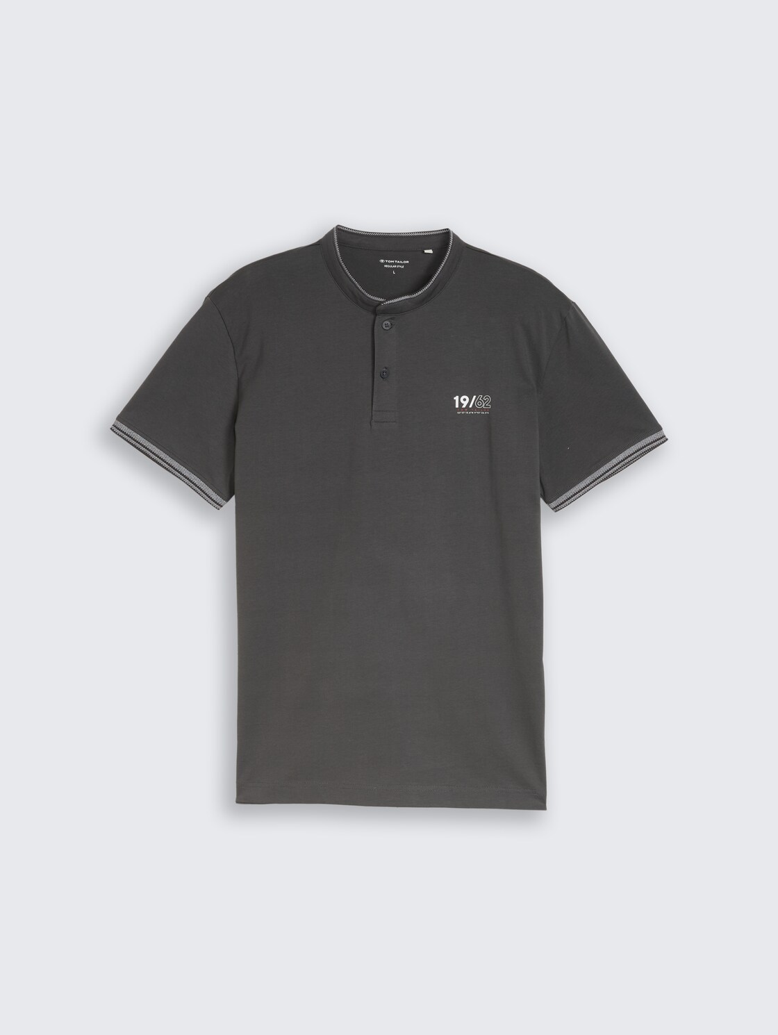 Poloshirt mit Stehkragen - Tarmac Grey