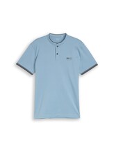 Niet geselecteerd, Poloshirt met opstaande kraag door , blauw