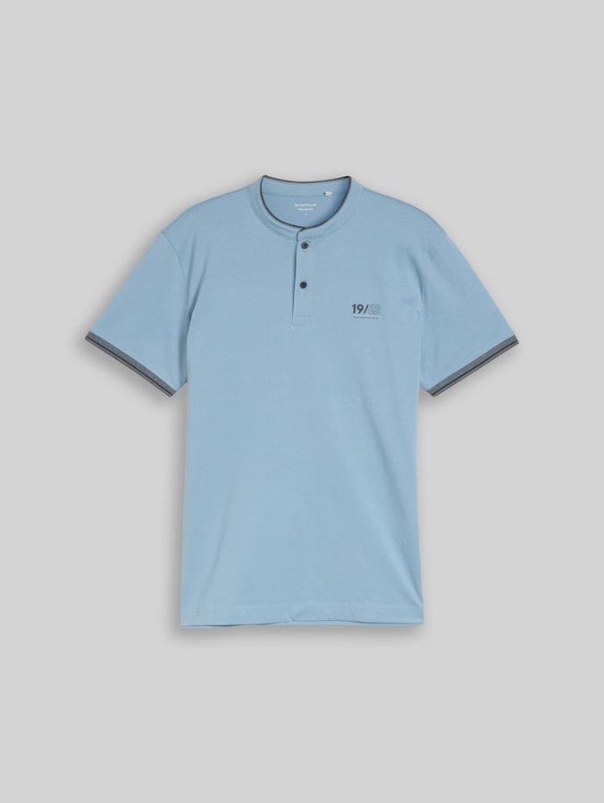 Poloshirt mit Stehkragen von Men, mountain spring blue