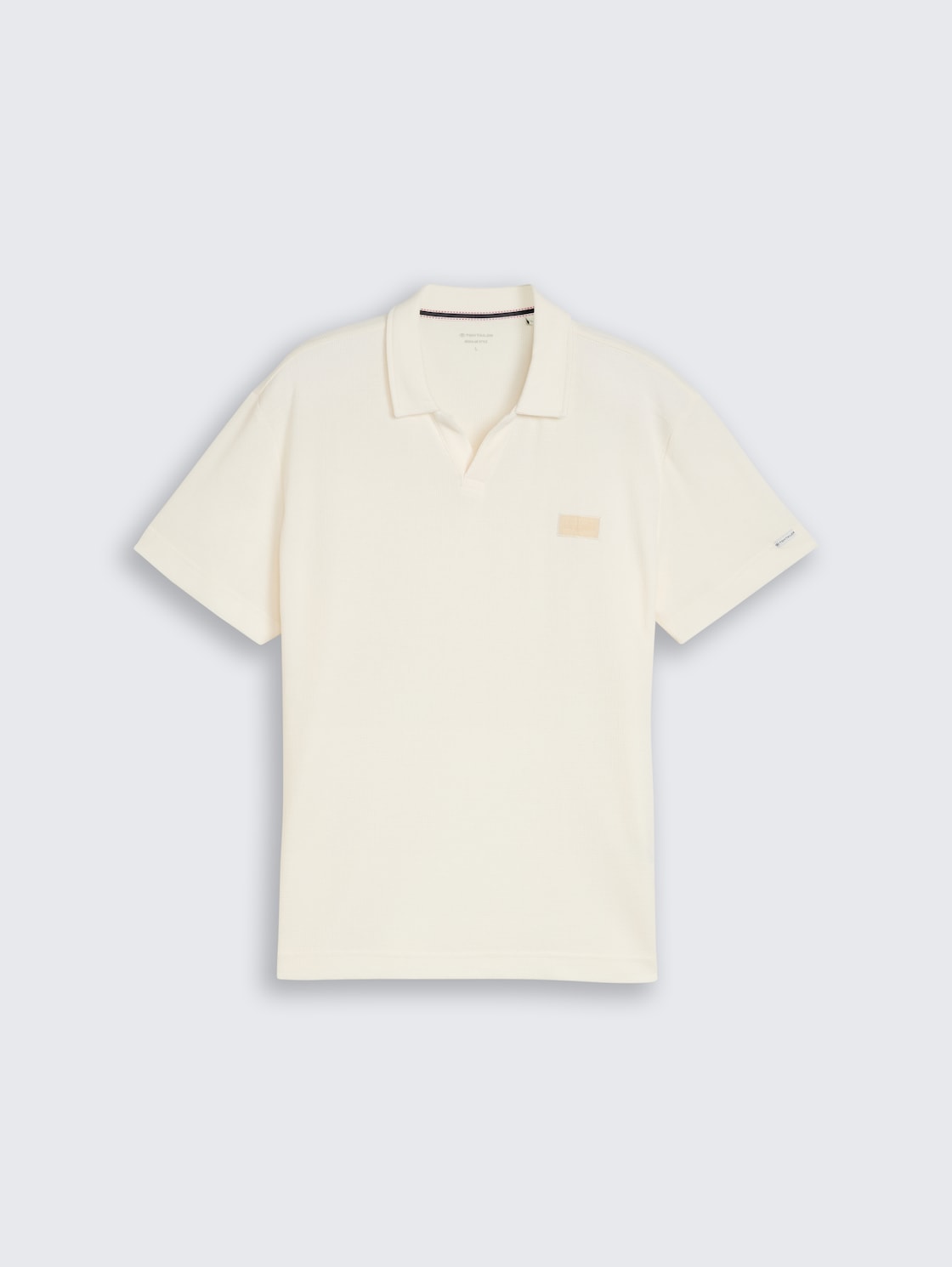 Resort Poloshirt im Used-Look - Gardenia White