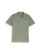 Nicht ausgewählt, Resort Poloshirt im Used-Look von Tom Tailor, grün