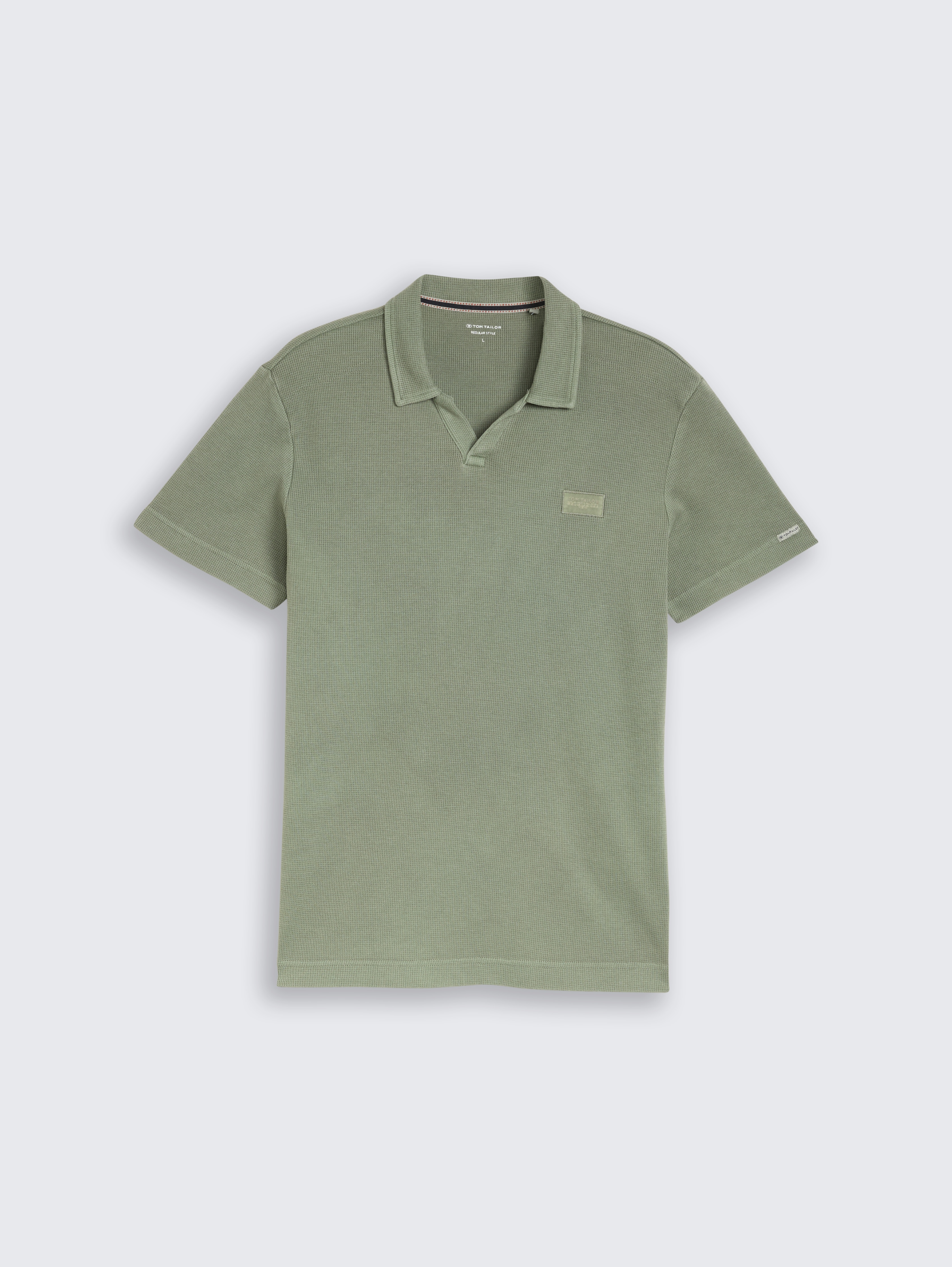 Resort poloshirt in used-look door Men, Greyish Shadow Olive