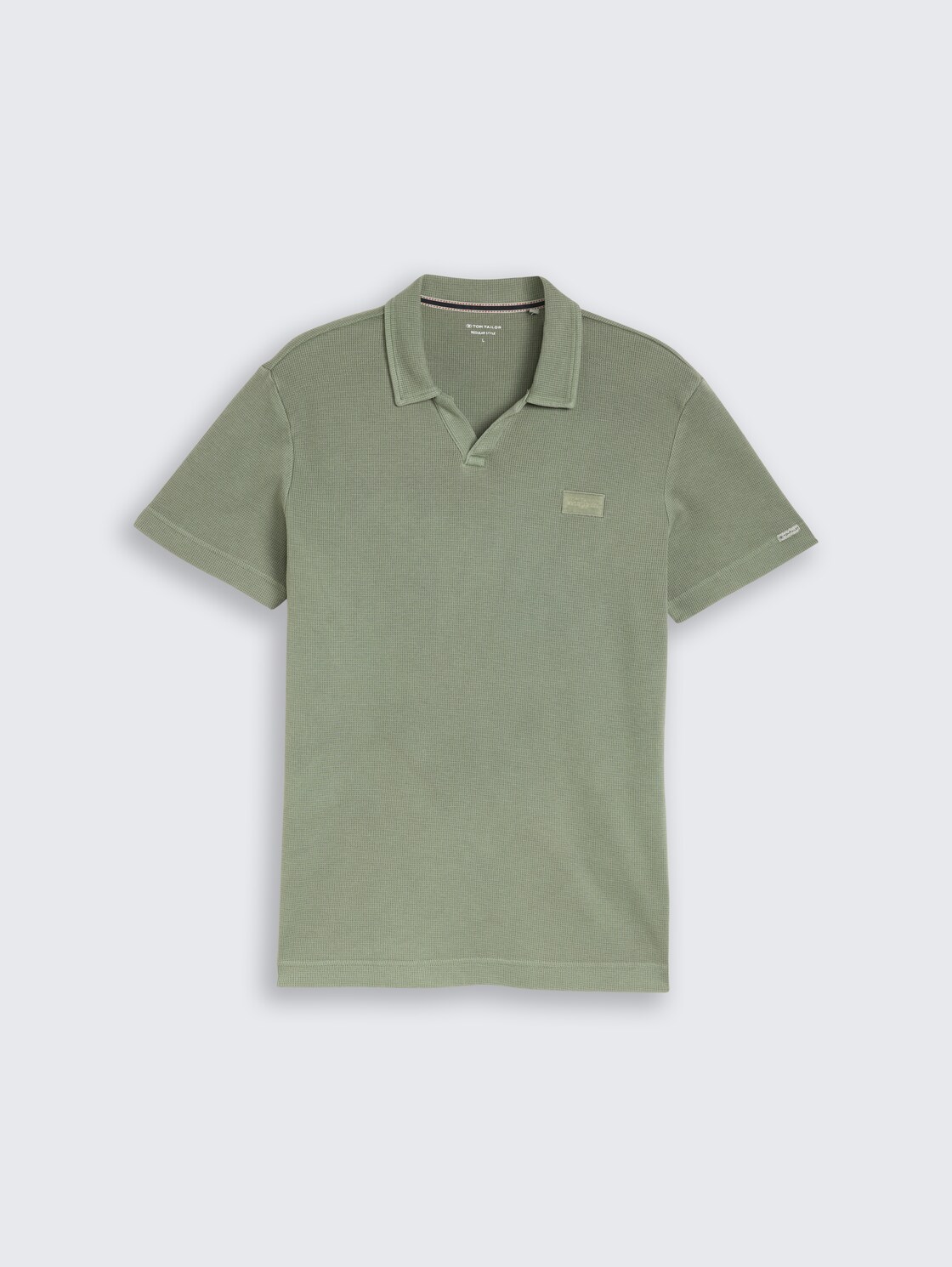 Resort Poloshirt im Used-Look - Greyish Shadow Olive