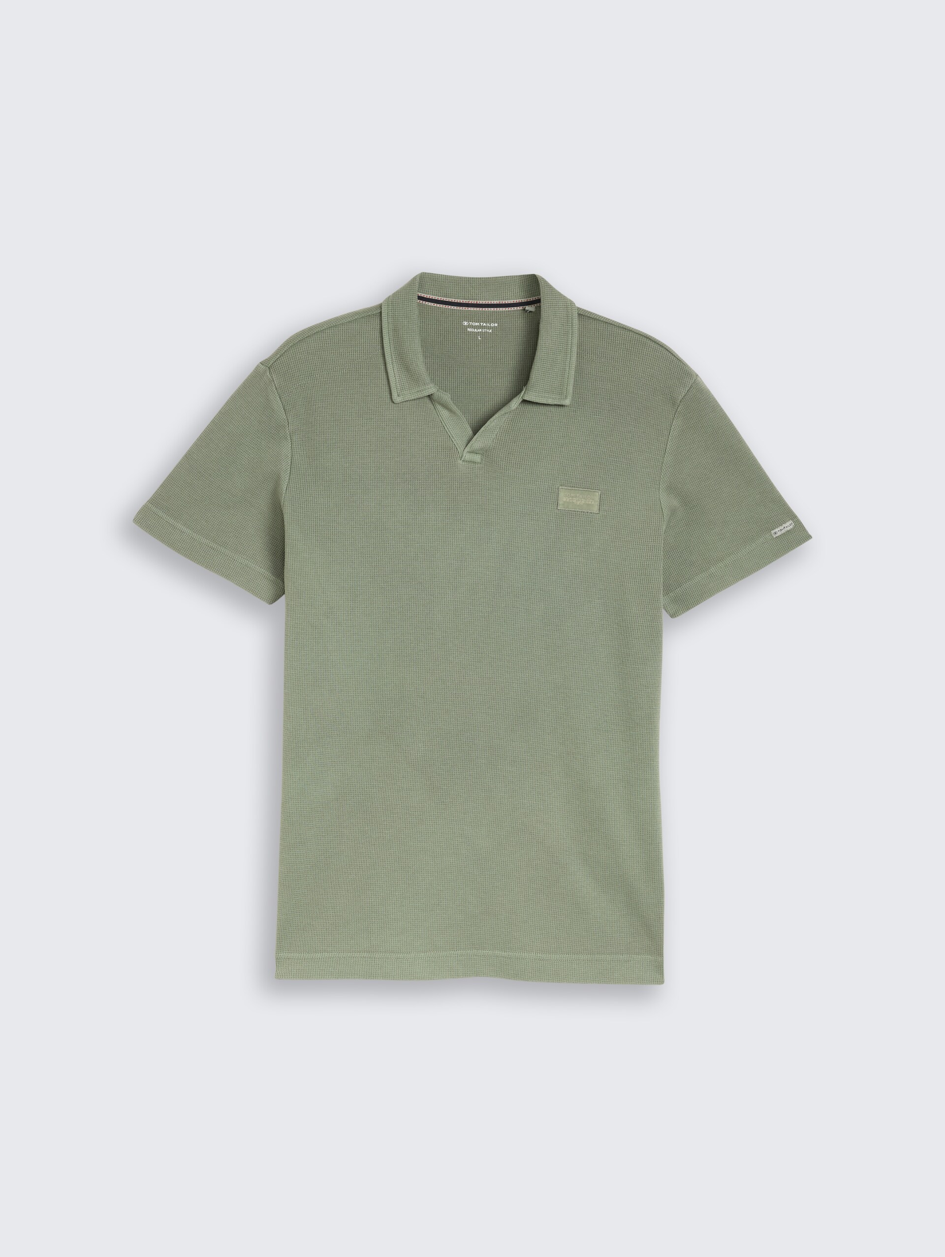 Resort poloshirt in used-look - Greyish Shadow Olive