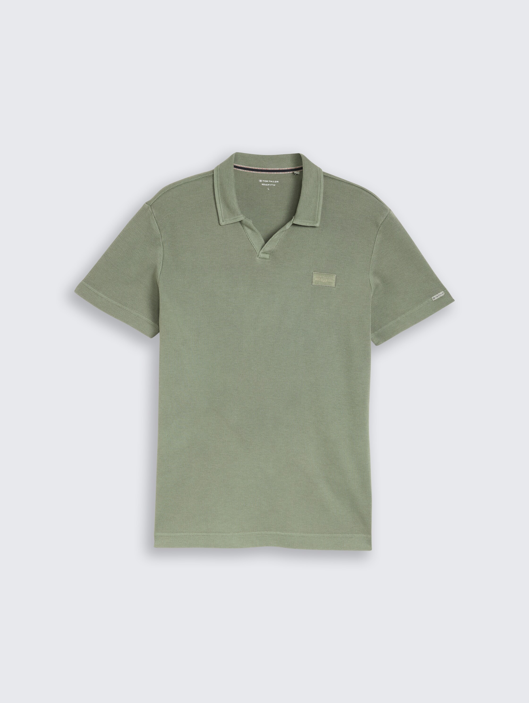 Resort poloshirt in used-look - greyish_shadow_olive - 