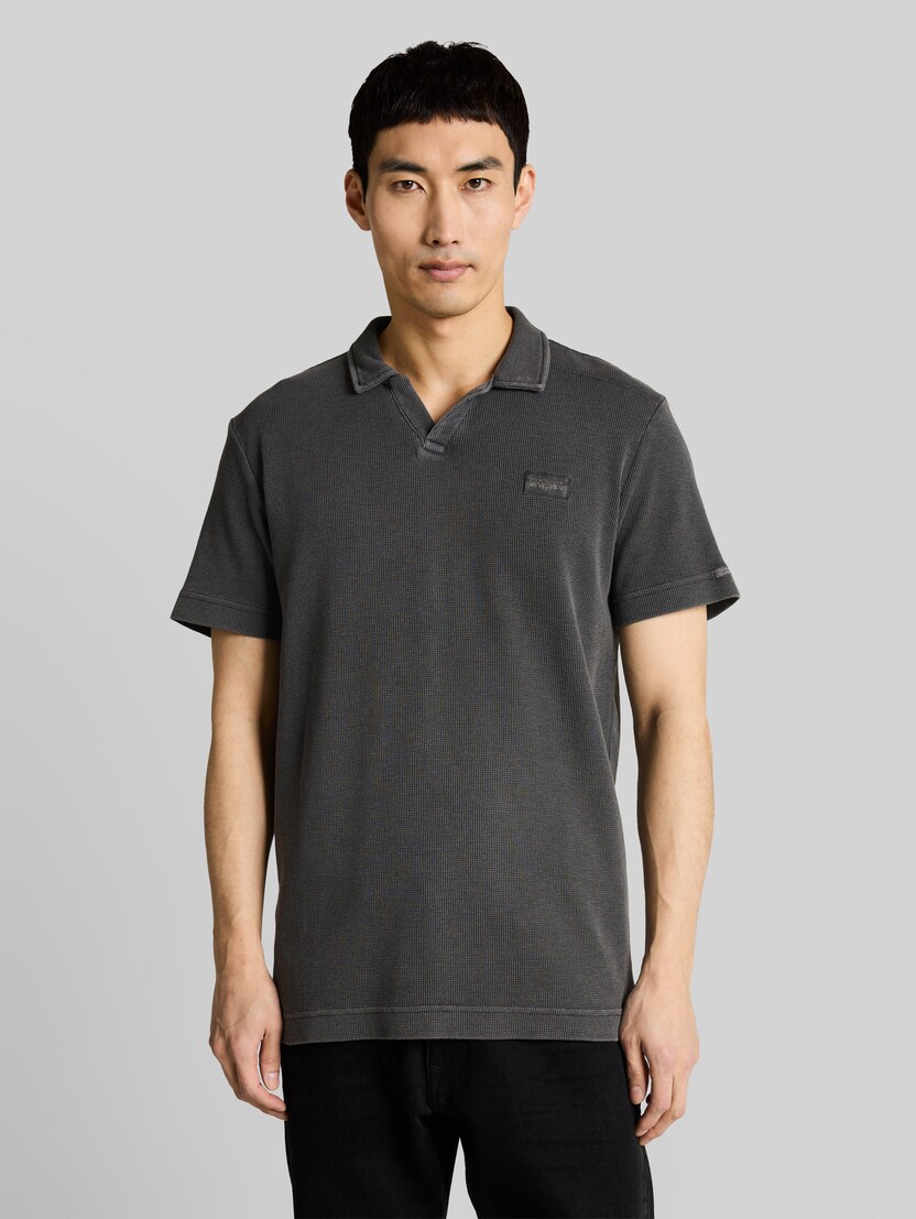 Resort Poloshirt im Used-Look von Men, Tarmac Grey