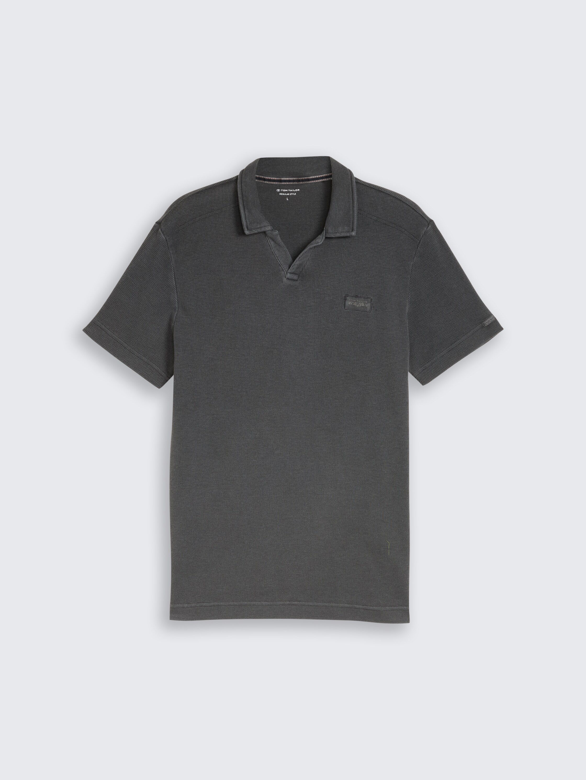 Resort poloshirt in used-look - tarmac_grey - 