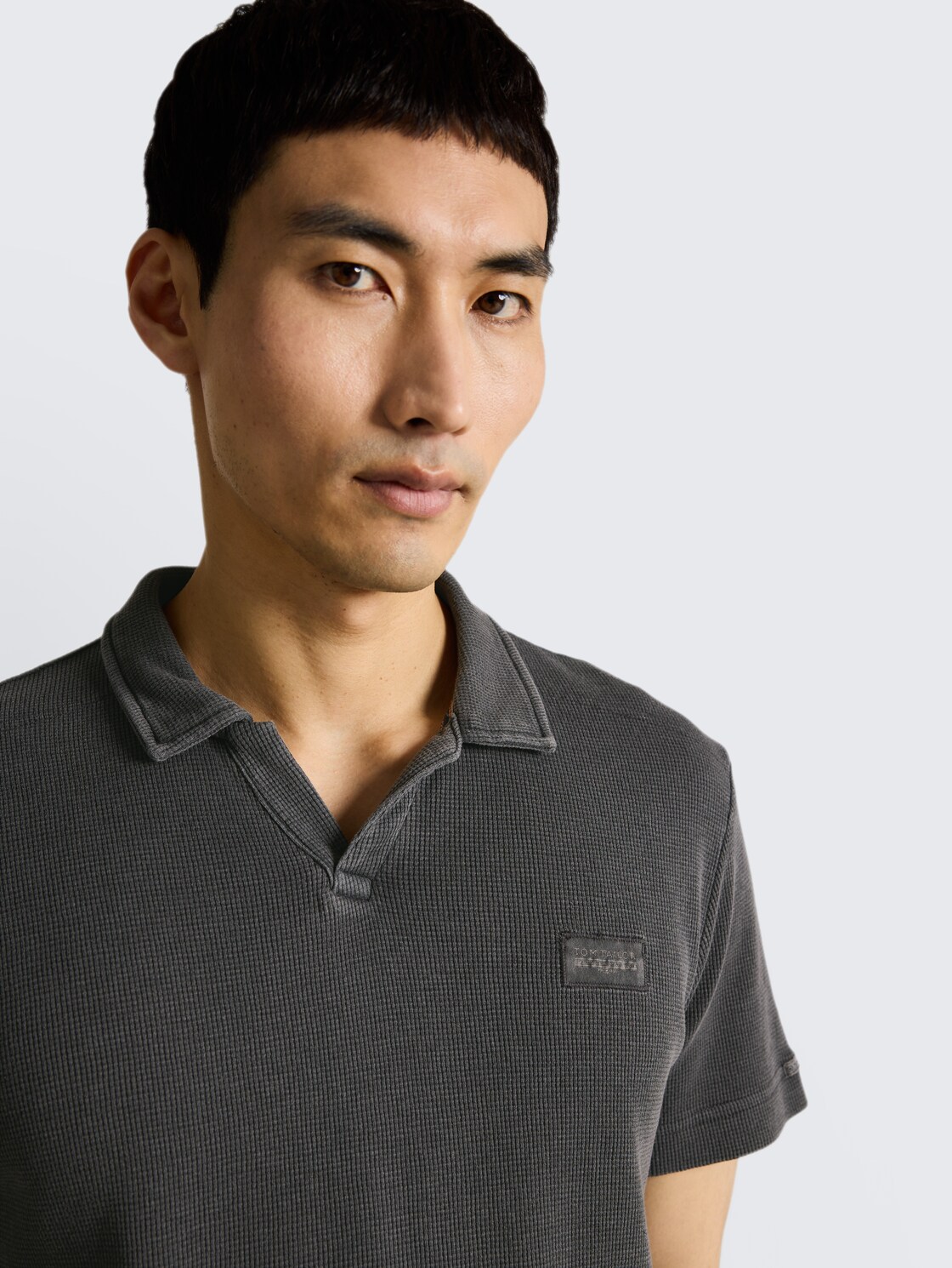 Resort Poloshirt im Used-Look - Tarmac Grey