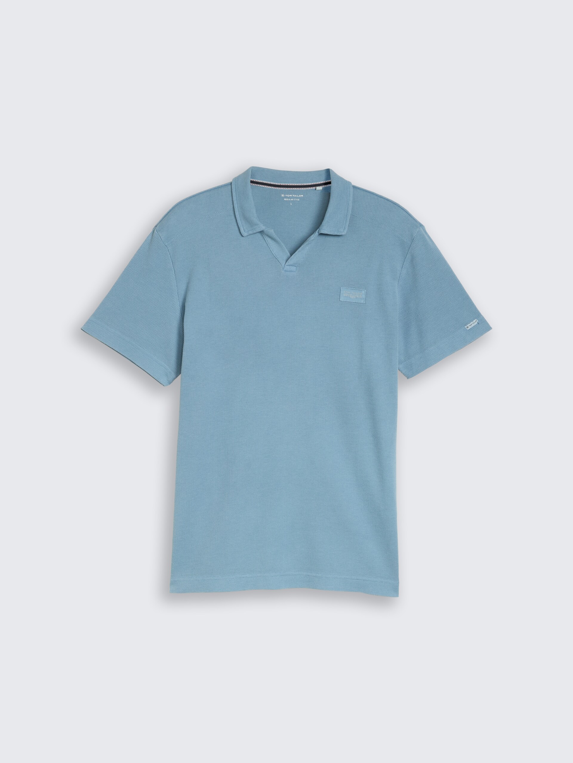 Resort Poloshirt im Used-Look - mountain spring blue