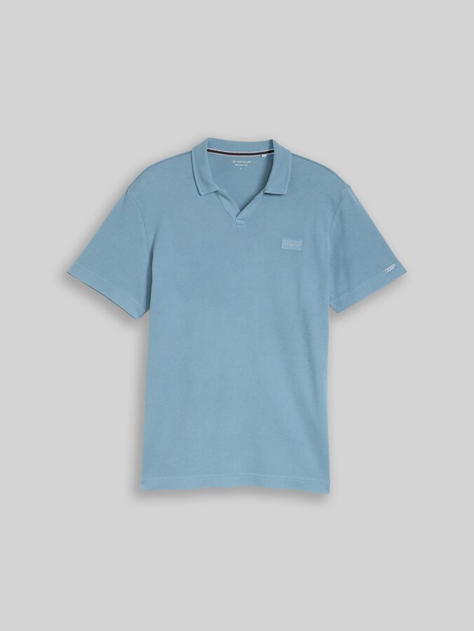 Resort poloshirt in used-look door Men, mountain spring blue