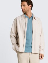 Resort polo shirt with distressed look - mountain spring blue
