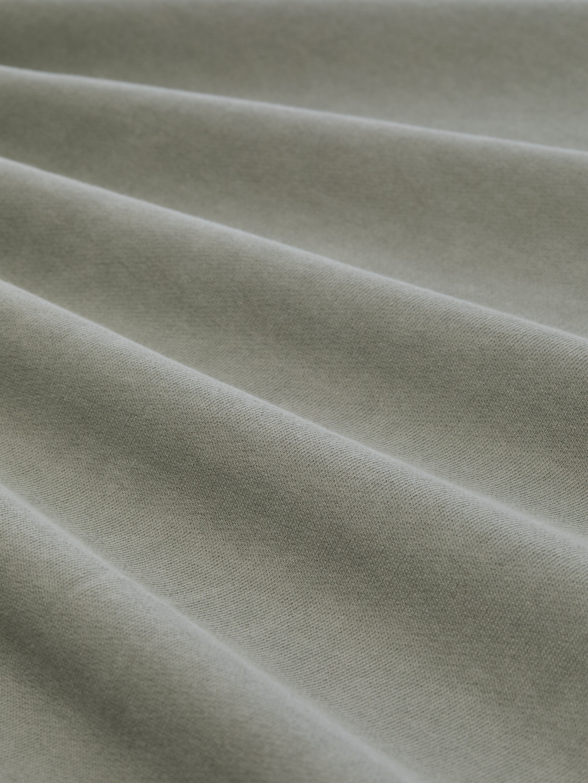 Sweatshirt mit Ärmeltasche - Greyish Shadow Olive - Material-Ansicht