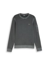 Not Selected, Sweatshirt with sleeve pocket by , black