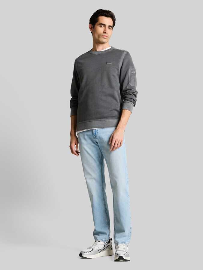 Sweat-shirt avec poche sur la manche par Men, Tarmac Grey
