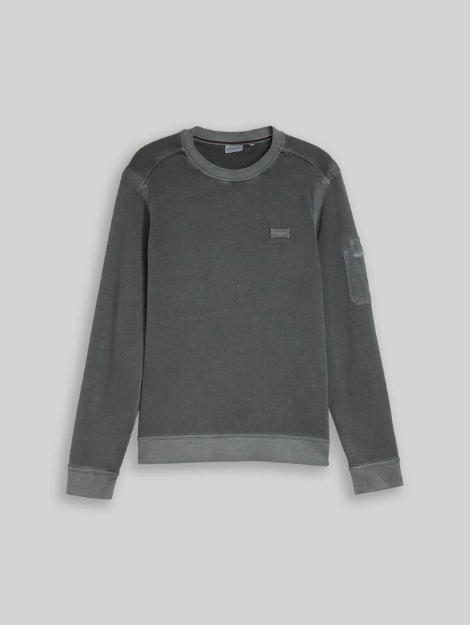 Sweatshirt mit Ärmeltasche von Men, Tarmac Grey