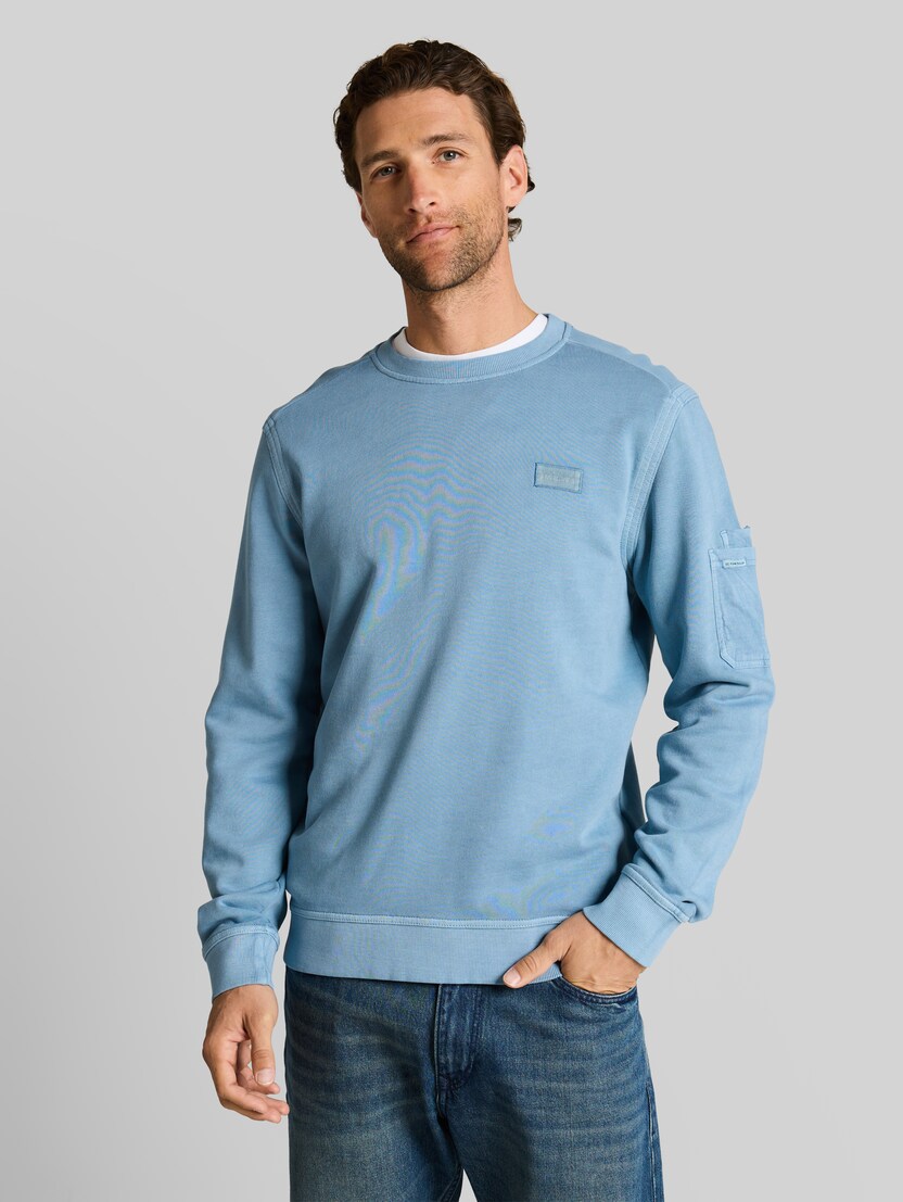 Sweatshirt mit Ärmeltasche von Men, mountain spring blue