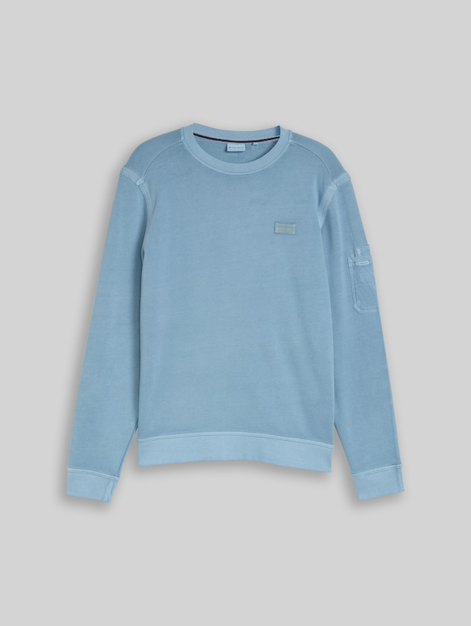 Sweatshirt mit Ärmeltasche von Men, mountain spring blue