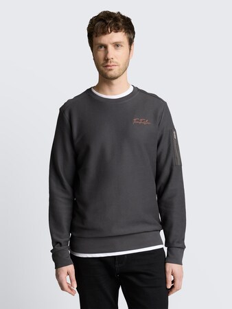 Sweatshirt mit Reißverschlusstasche von Men, Tarmac Grey