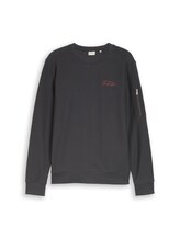 Selected, Sweatshirt with zip pocket by Tom Tailor, black