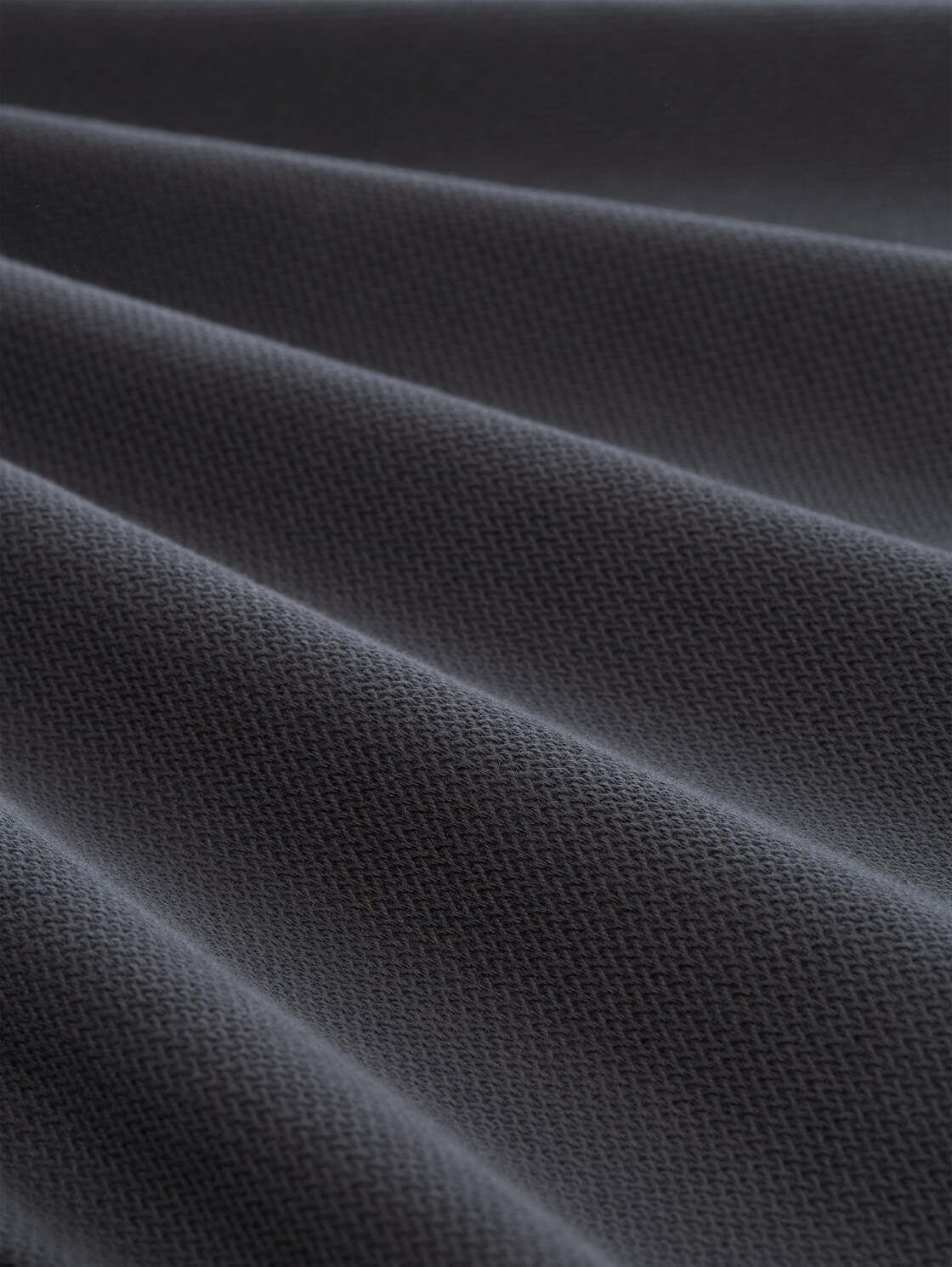 Sweatshirt mit Reißverschlusstasche - Tarmac Grey - Material-Ansicht