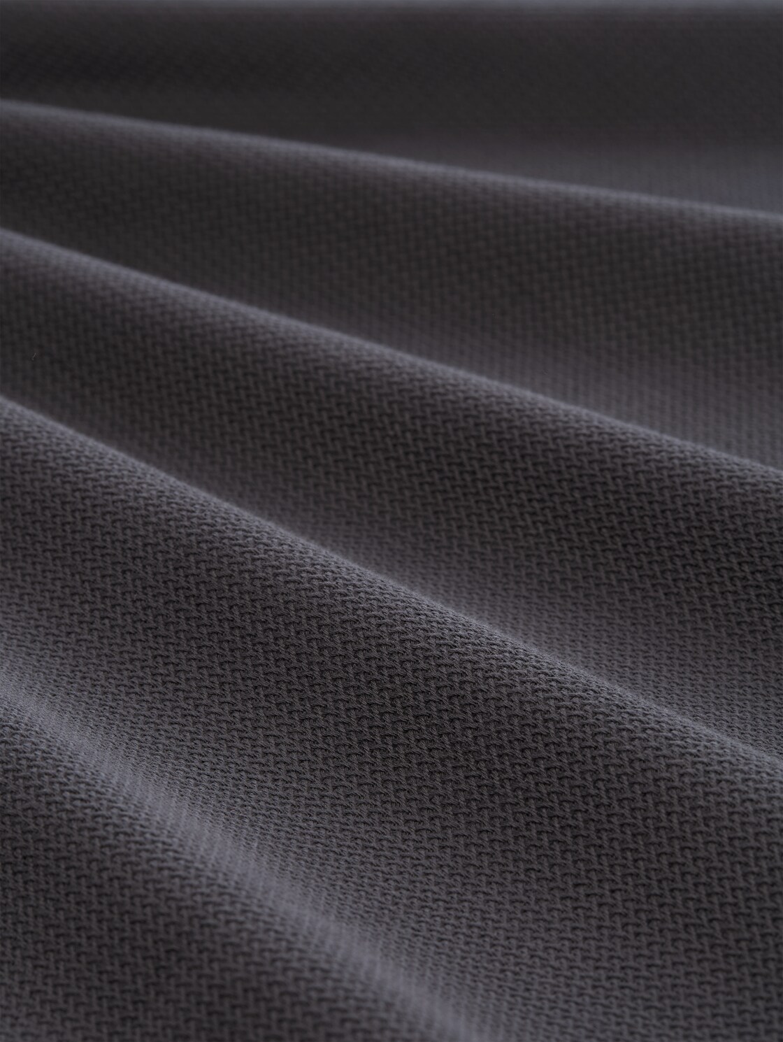 Sweatjacke mit Stehkragen - Tarmac Grey - Material-Ansicht