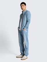 Vest de sweat avec col montant - mountain spring blue - Vue de face du modèle