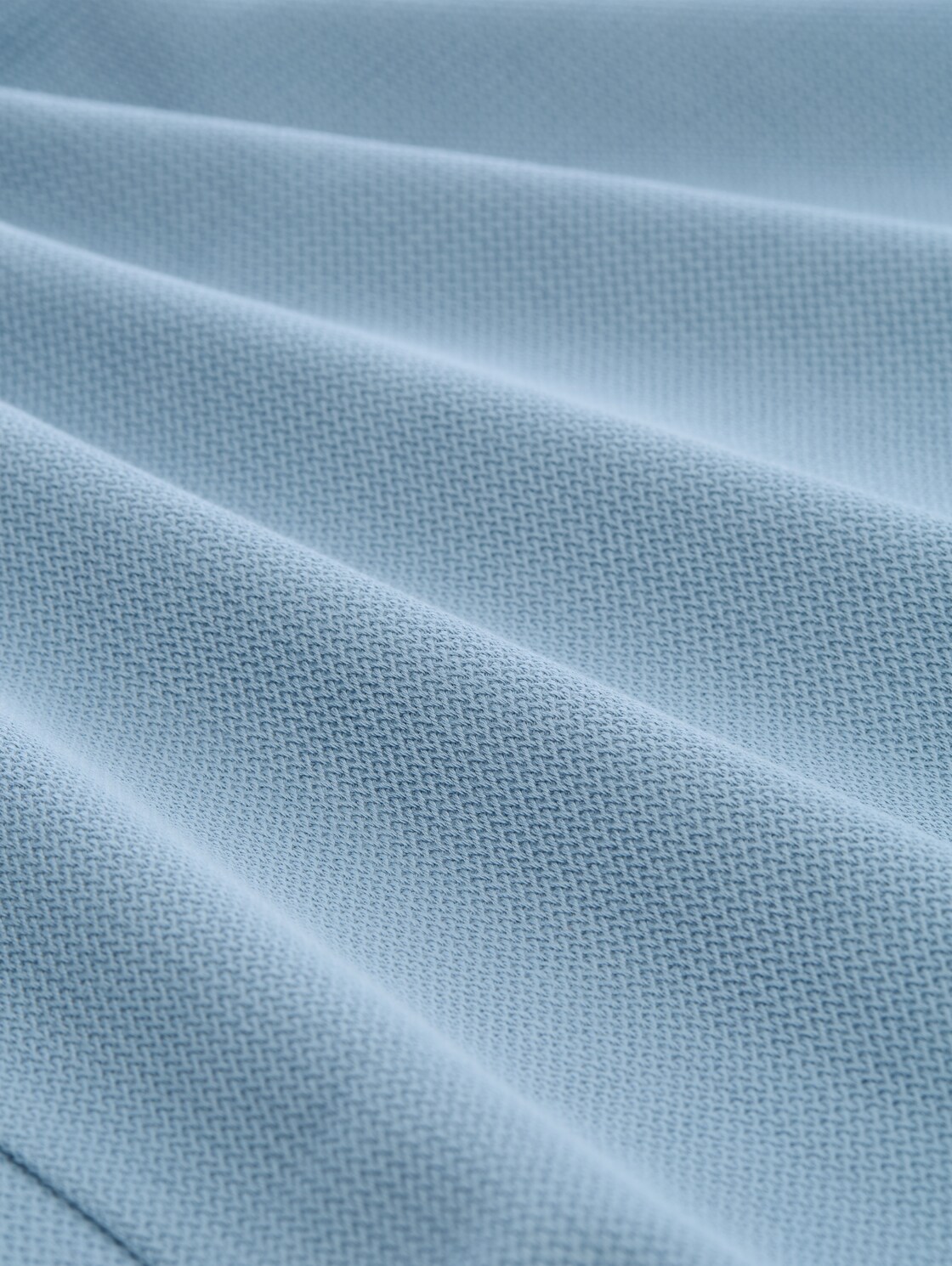 Sweatjacke mit Stehkragen - mountain spring blue - Material-Ansicht