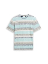 Nicht ausgewählt, T-Shirt mit Inside-Out Streifenmuster von Tom Tailor, grün