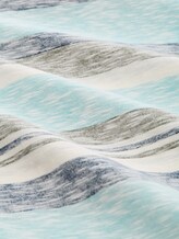 T-Shirt mit Inside-Out Streifenmuster - river teal multi color stripe - Material-Ansicht