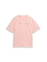 Ausgewählt, T-Shirt mit Print von Tom Tailor, rosa