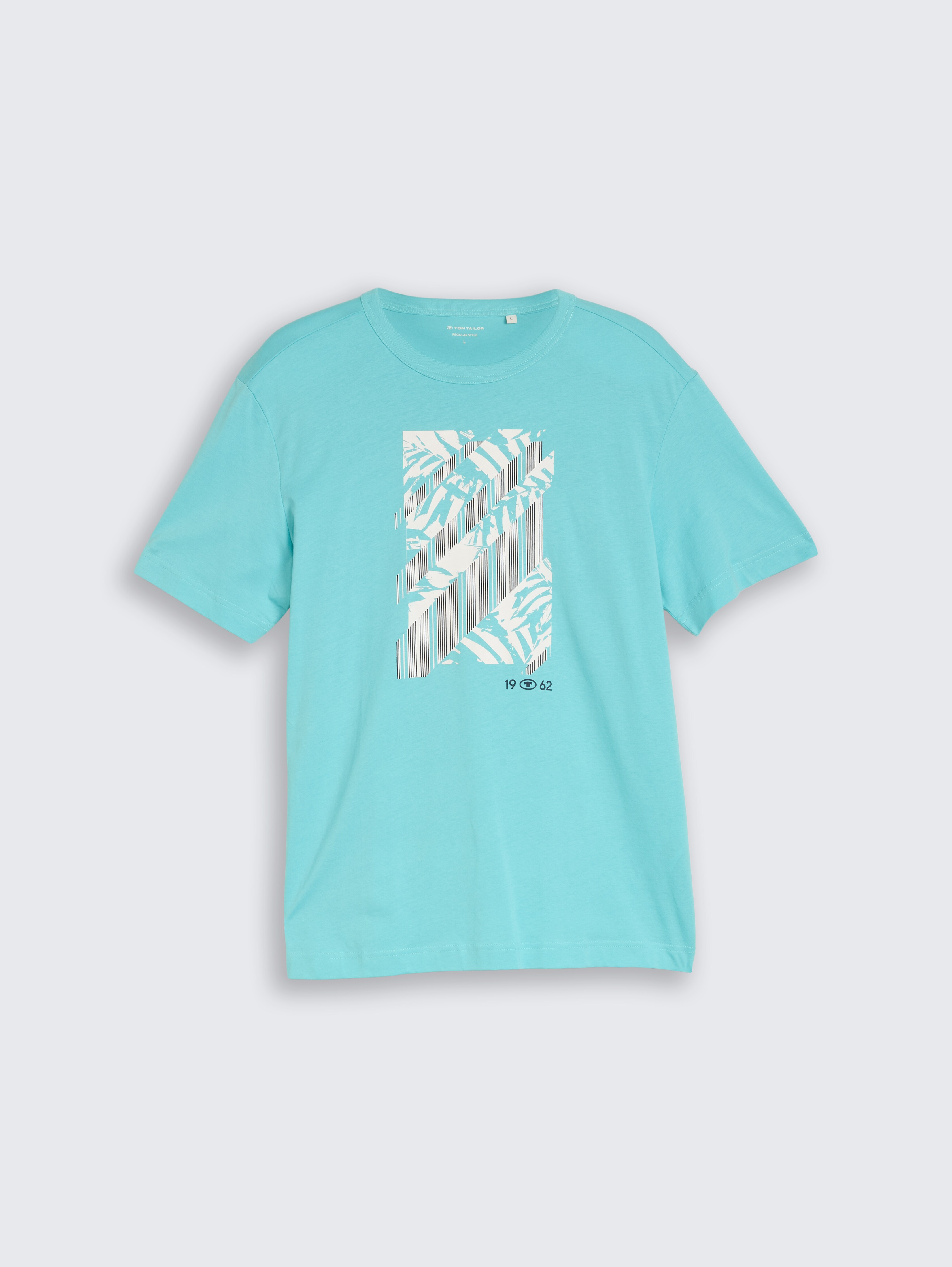 T-shirt with print by Men, river teal