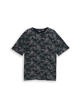 Ausgewählt, T-Shirt mit Palmenprint von Tom Tailor, blau