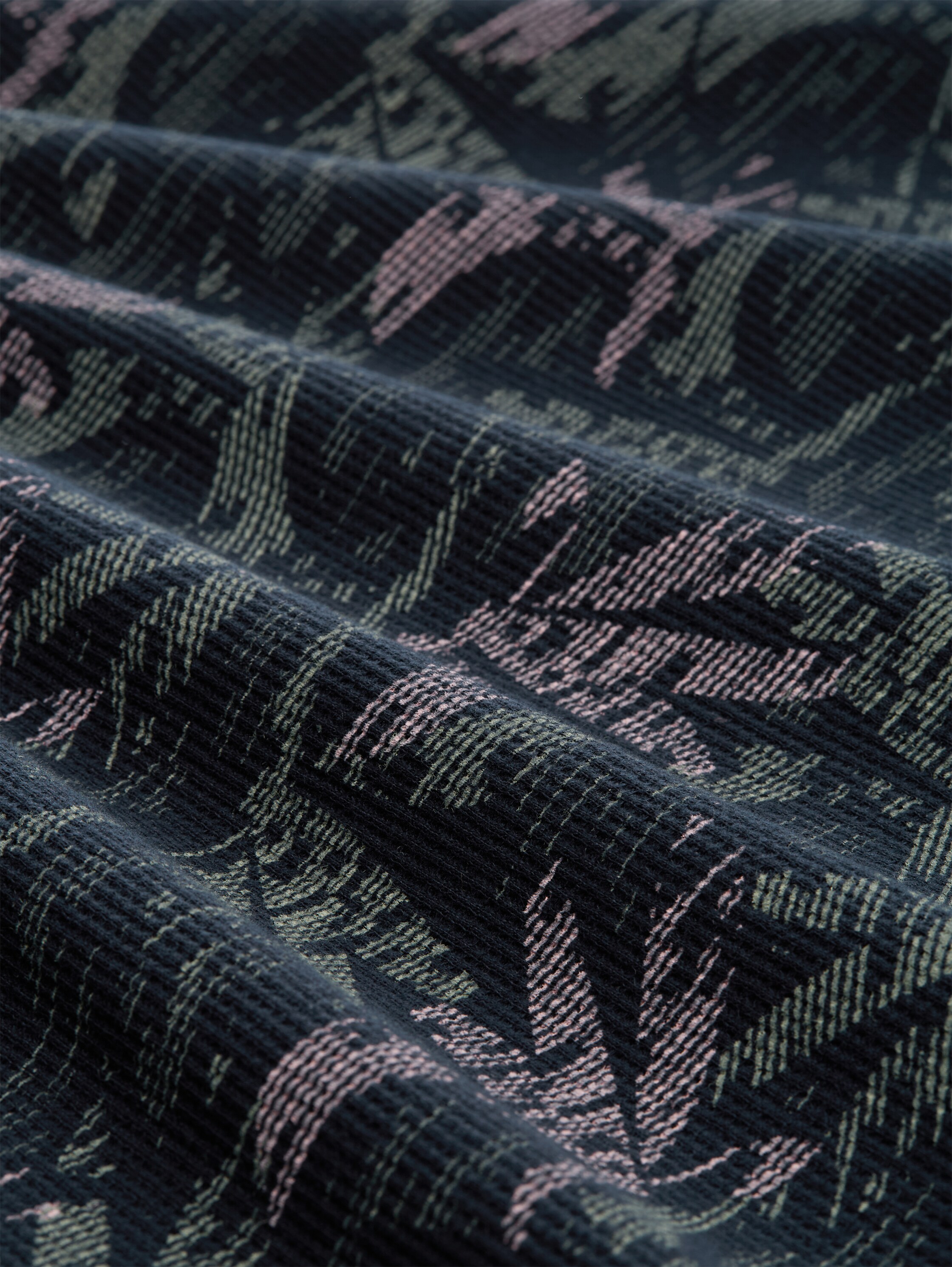 T-Shirt mit Palmenprint - navy_green_palm_design - 