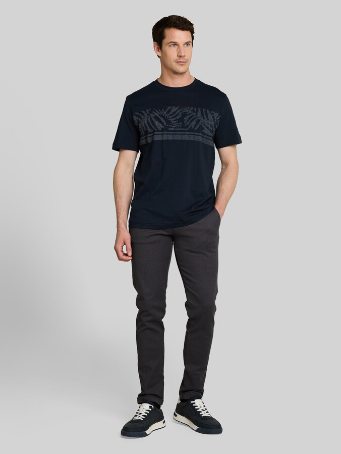T-shirt with inside-out print by Men, sky captain blue