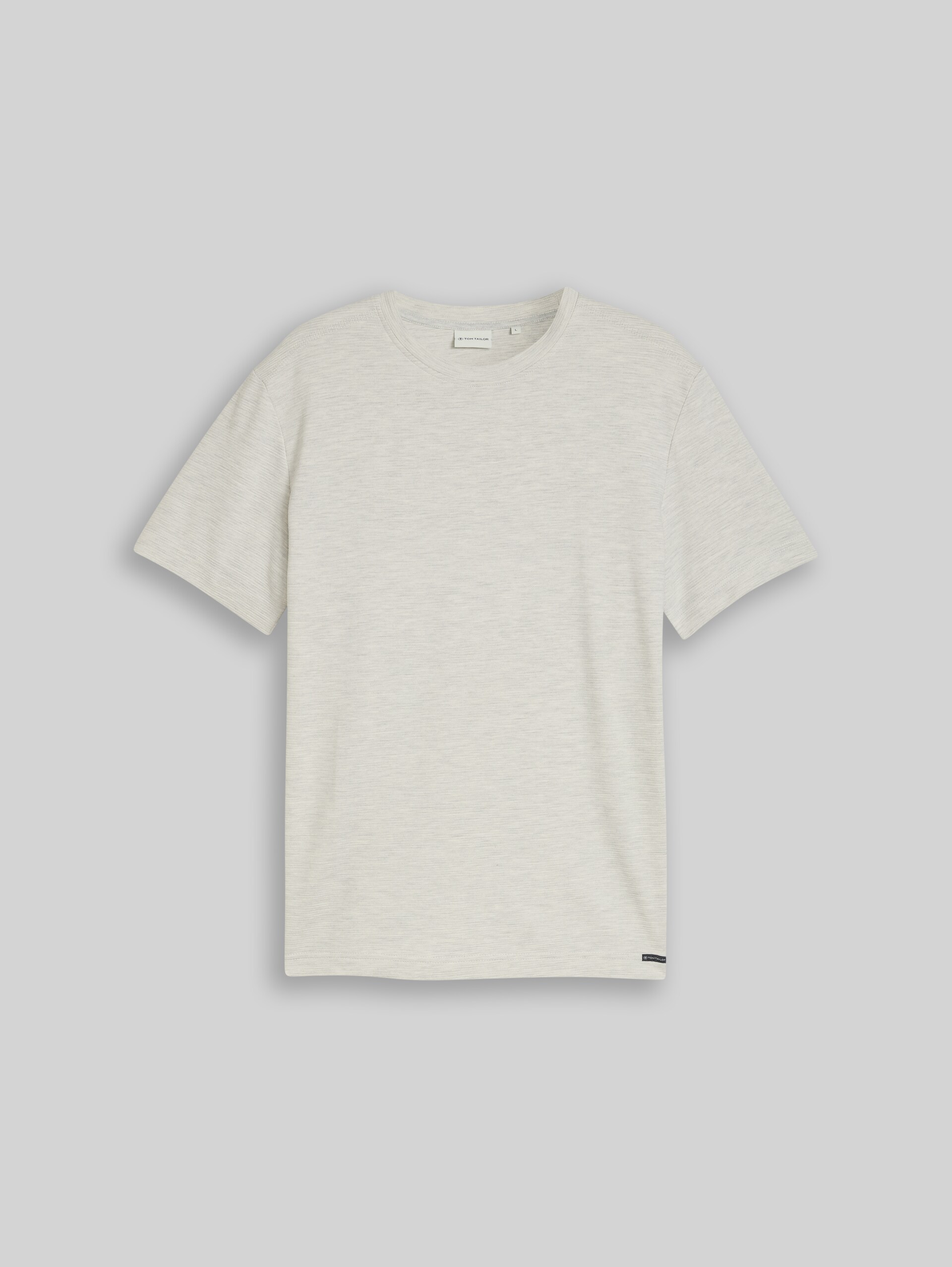 T-Shirt aus Baumwolle - gardenia white ottoman - Vorder-Produkt-Ansicht