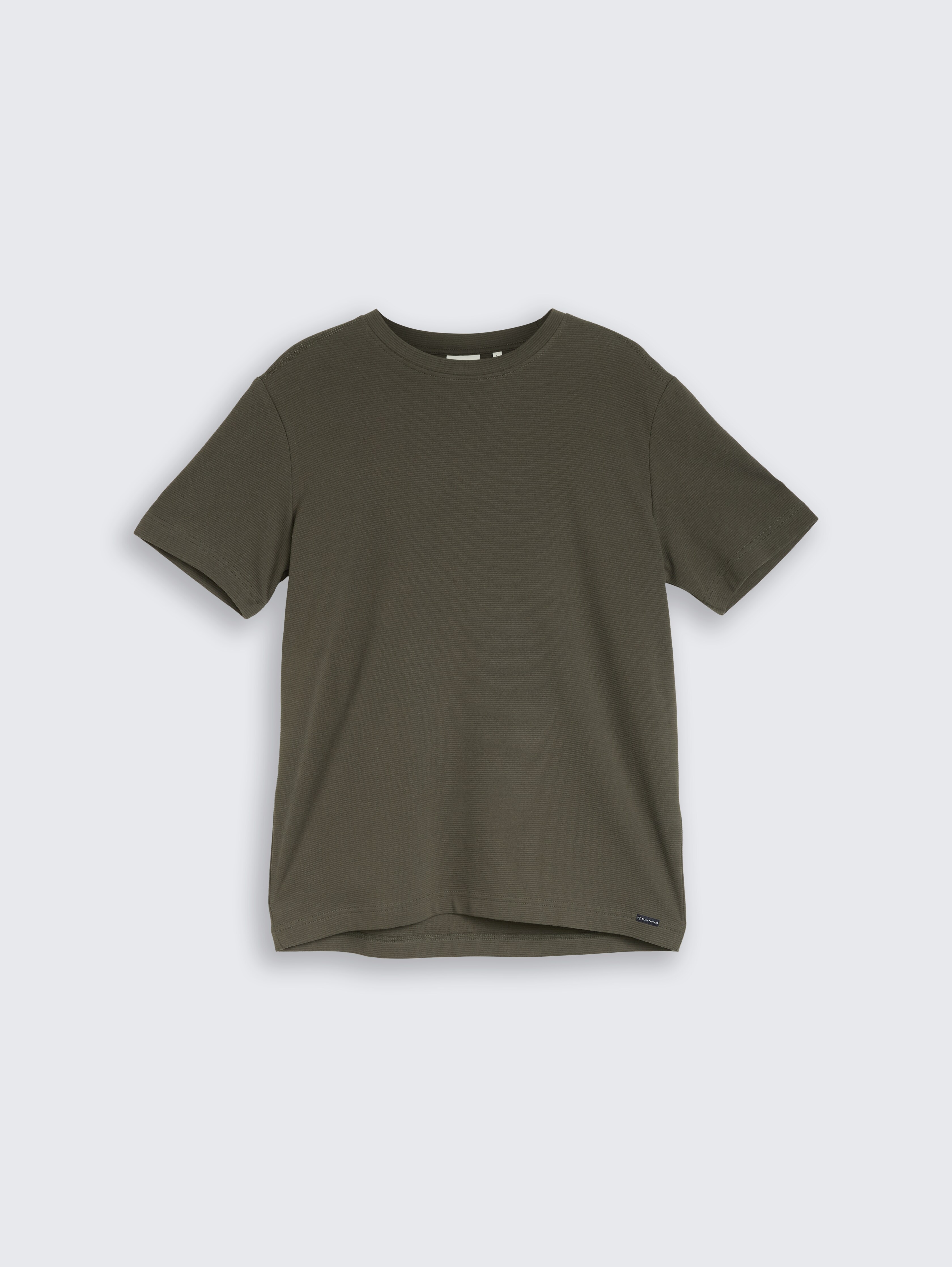 T-Shirt aus Baumwolle von Men, leaf green ottoman